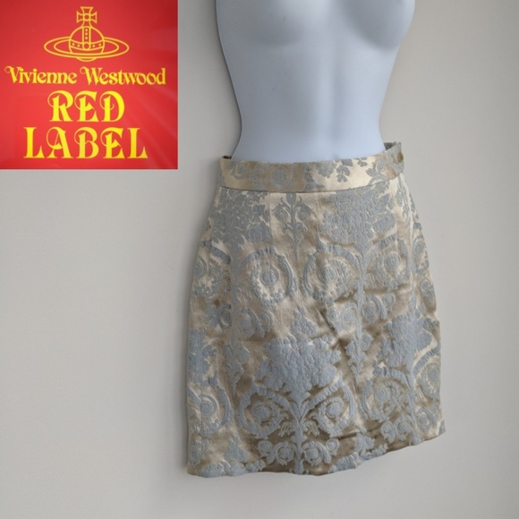 Vivienne Westwood Dresses & Skirts - VIVIENNE WESTWOOD golden brocade pencil skirt